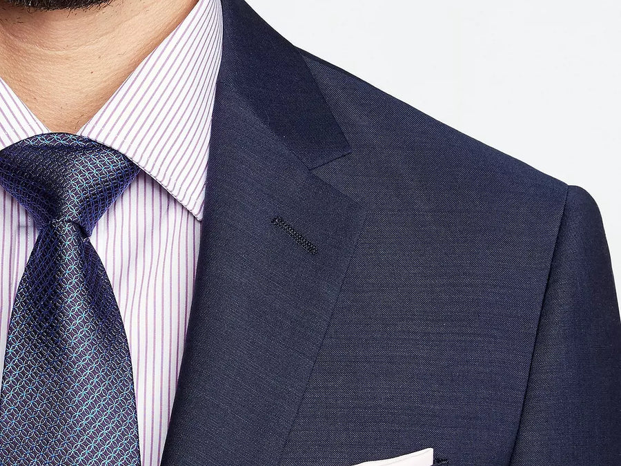 Hamilton Sharkskin Navy Suit