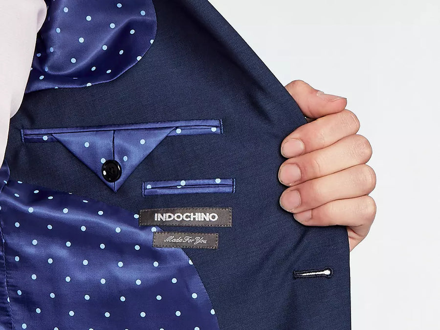 Hamilton Sharkskin Blue Suit