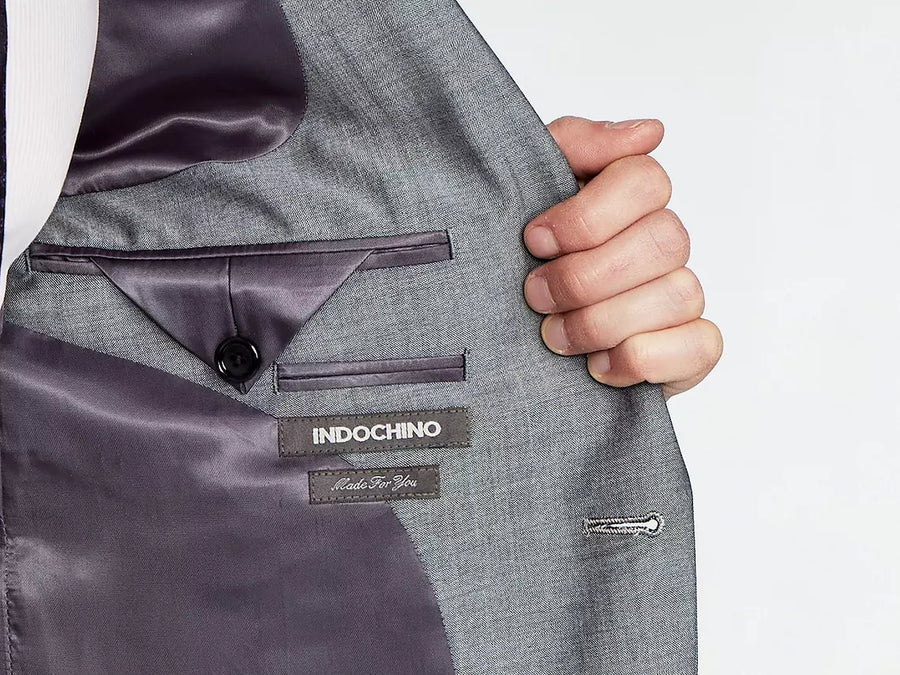 Hamilton Sharkskin Light Gray Suit