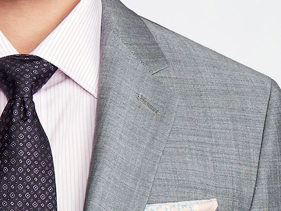 Hamilton Sharkskin Light Gray Suit
