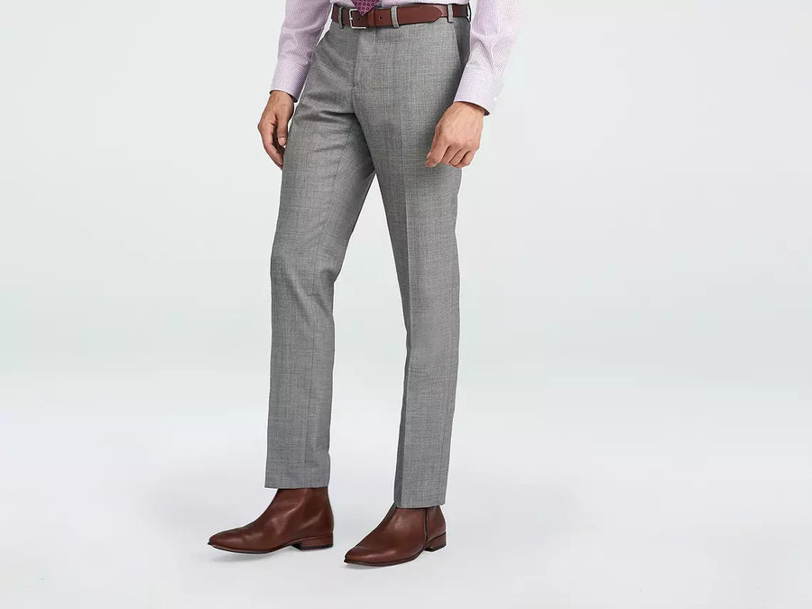 Hayle Sharkskin Light Gray Suit