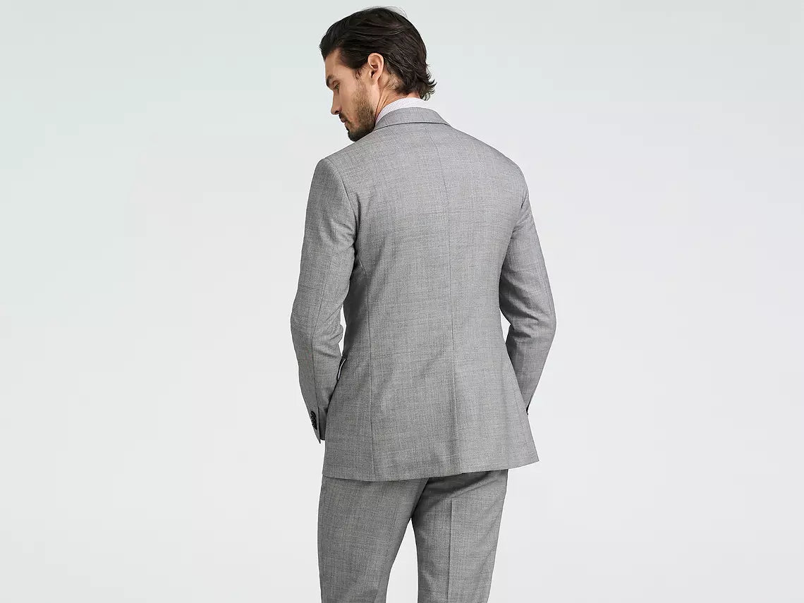 Hayle Sharkskin Light Gray Suit