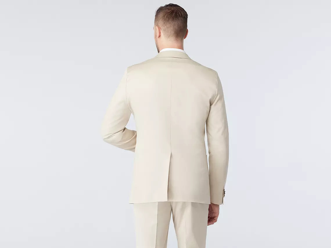 Hartley Cotton Stretch Khaki Suit