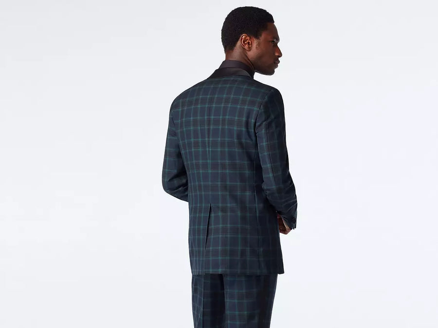 Hampton Tartan Navy Tuxedo