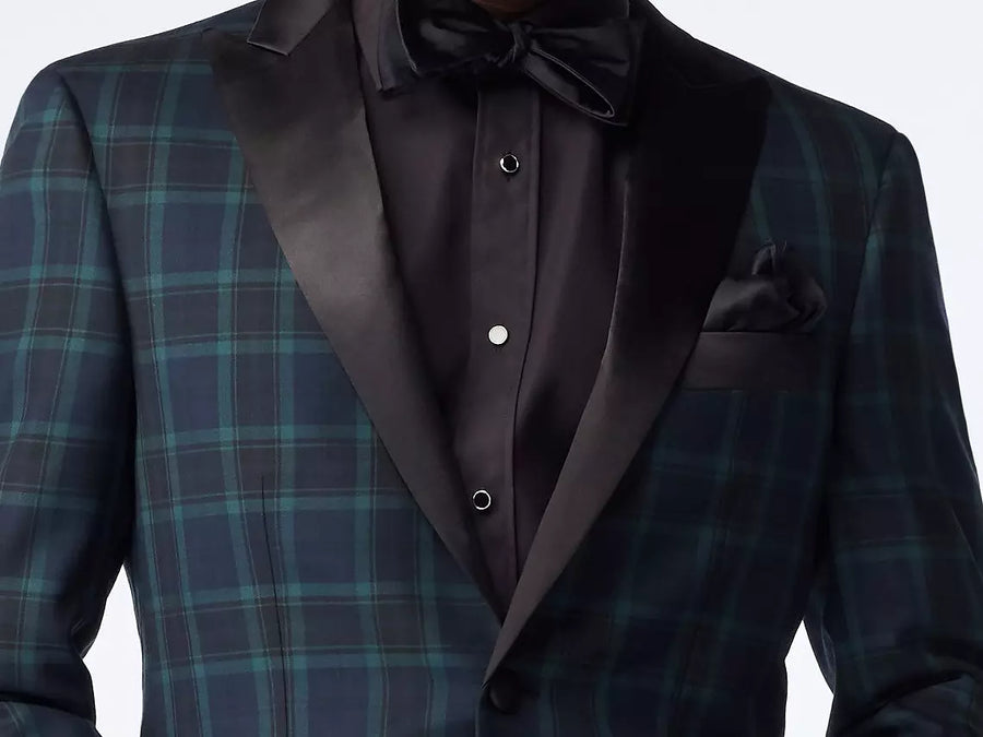 Hampton Tartan Navy Tuxedo