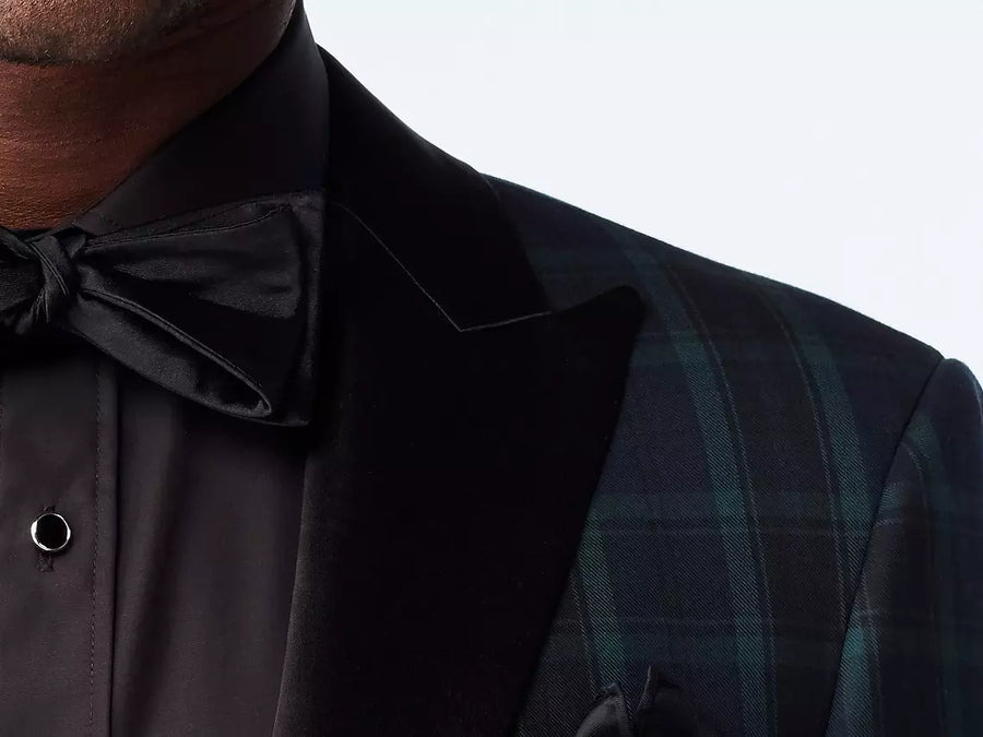 Hampton Tartan Navy Tuxedo