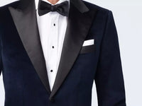 Thumbnail for Harford Velvet Navy Tuxedo