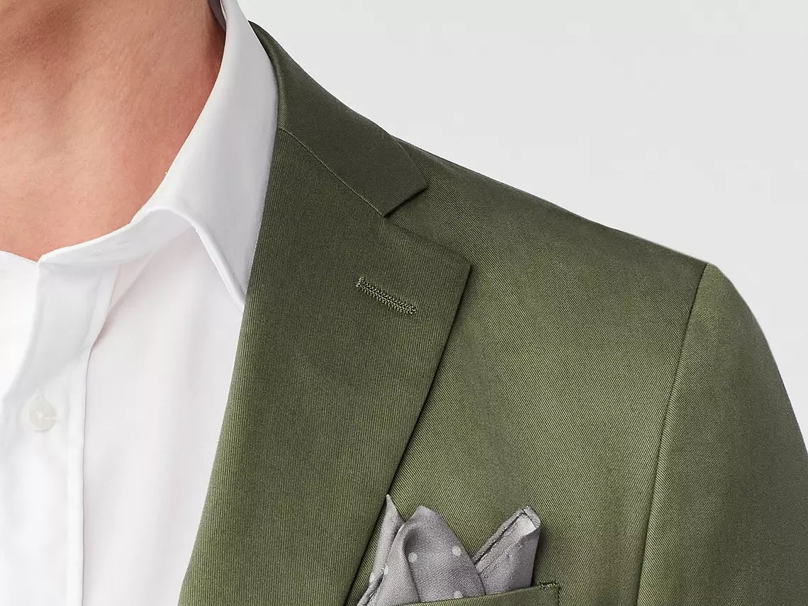 Hartley Cotton Stretch Olive Suit