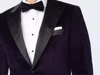 Thumbnail for Harford Velvet Purple Tuxedo