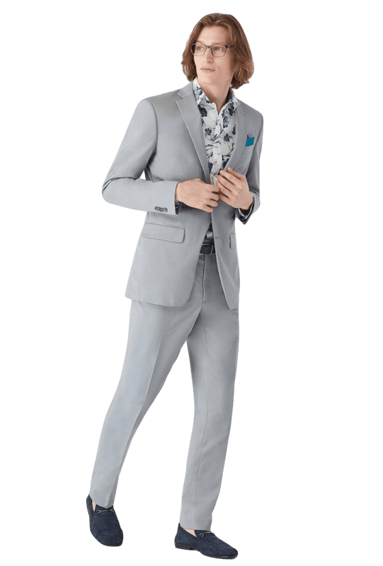 Hartley Cotton Stretch Dove Gray Suit