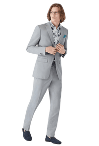 Thumbnail for Hartley Cotton Stretch Dove Gray Suit
