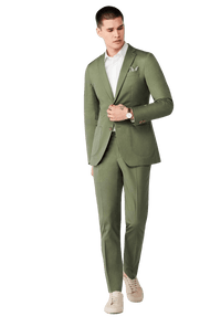 Thumbnail for Hartley Cotton Stretch Olive Suit